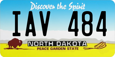 ND license plate IAV484