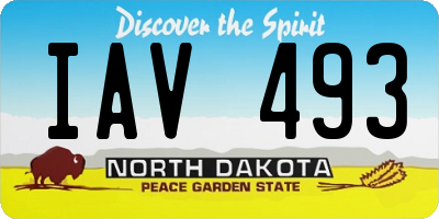ND license plate IAV493