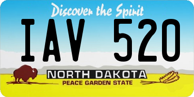 ND license plate IAV520
