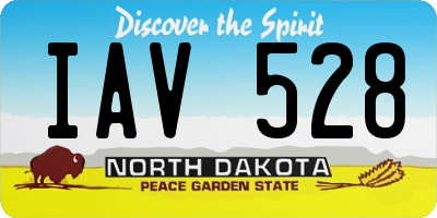 ND license plate IAV528
