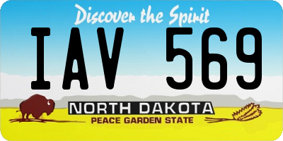 ND license plate IAV569