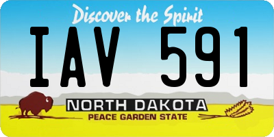ND license plate IAV591