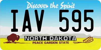 ND license plate IAV595
