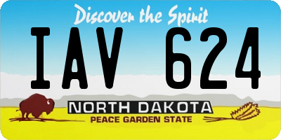 ND license plate IAV624