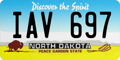 ND license plate IAV697