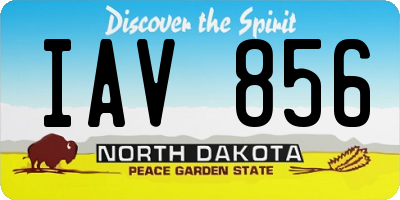 ND license plate IAV856