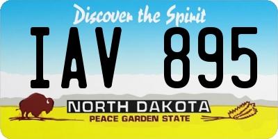 ND license plate IAV895