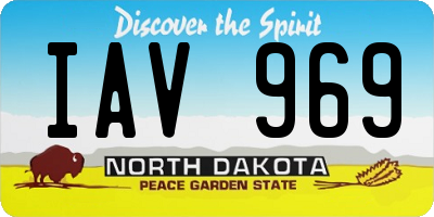 ND license plate IAV969