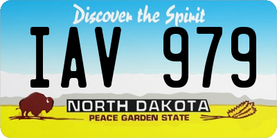ND license plate IAV979