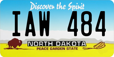 ND license plate IAW484