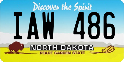 ND license plate IAW486