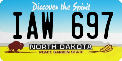 ND license plate IAW697