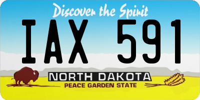 ND license plate IAX591