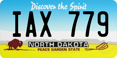 ND license plate IAX779