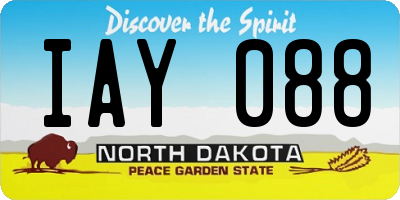 ND license plate IAY088