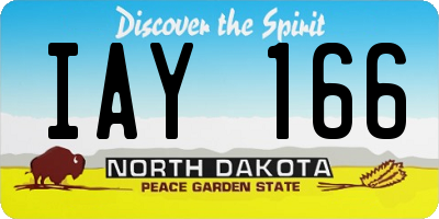 ND license plate IAY166