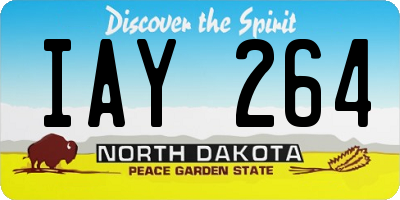 ND license plate IAY264