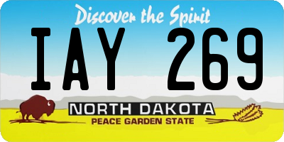 ND license plate IAY269