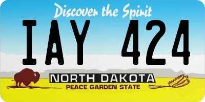 ND license plate IAY424