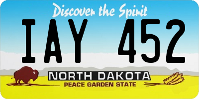 ND license plate IAY452