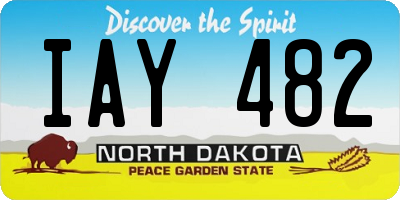 ND license plate IAY482