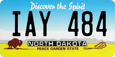 ND license plate IAY484