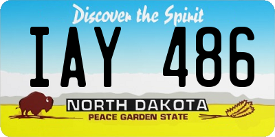 ND license plate IAY486