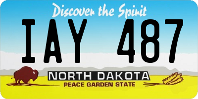 ND license plate IAY487