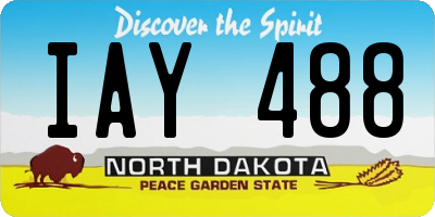 ND license plate IAY488