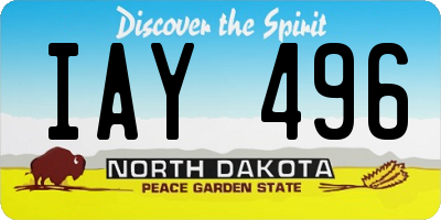 ND license plate IAY496