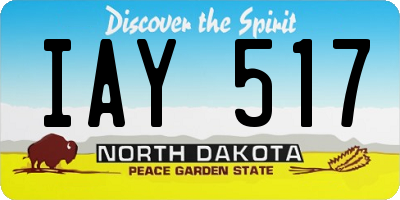 ND license plate IAY517