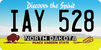 ND license plate IAY528