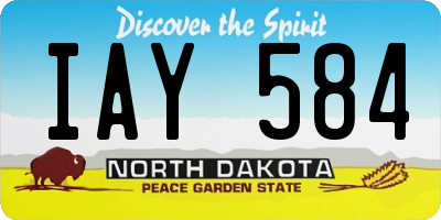 ND license plate IAY584