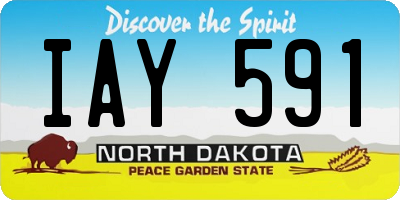 ND license plate IAY591