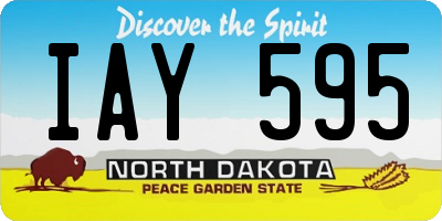 ND license plate IAY595