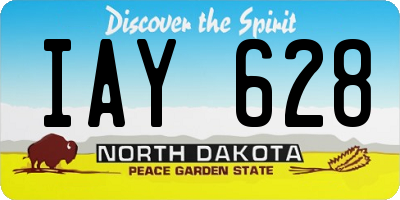 ND license plate IAY628