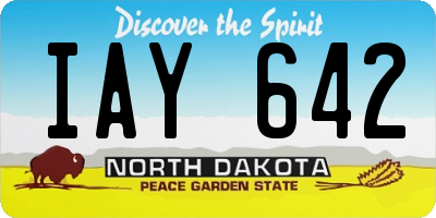 ND license plate IAY642