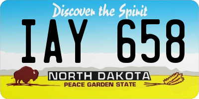 ND license plate IAY658