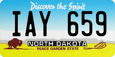 ND license plate IAY659