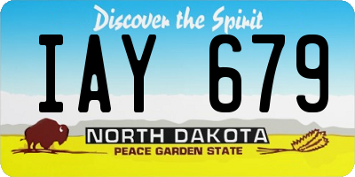 ND license plate IAY679