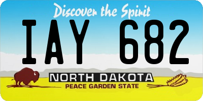 ND license plate IAY682
