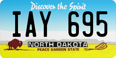 ND license plate IAY695