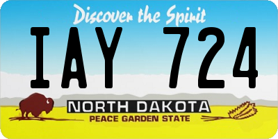 ND license plate IAY724