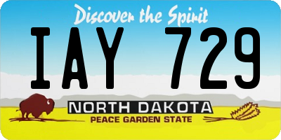 ND license plate IAY729