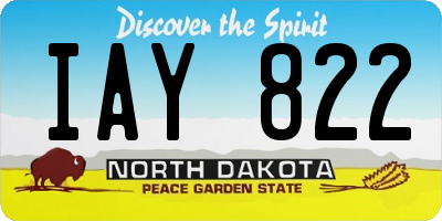 ND license plate IAY822