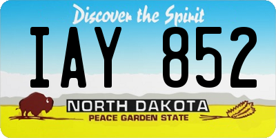 ND license plate IAY852