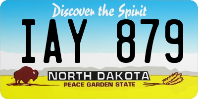 ND license plate IAY879
