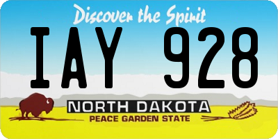 ND license plate IAY928