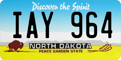 ND license plate IAY964