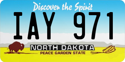 ND license plate IAY971